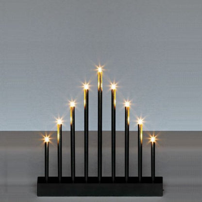 ILLUMINATION NOEL -9 BOUGIES NOIRES