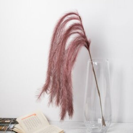 TIGE DECORATIVE PLUME-130CM-ROSE